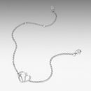 925 Sterling Silver Plated White Gold Bracelet 21cm for Women-3