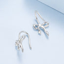 925 Sterling Silver Earrings 1.8cm x 1.0cm for Women-4