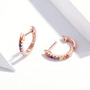 S925 Sterling Silver Earrings with CZ Pave Setting-7