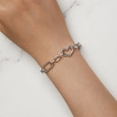 925 Sterling Silver Plated 190mm Bracelet for Women-7