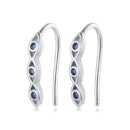 925 Sterling Silver CZ Pavé Earrings 13*2mm for Women-2