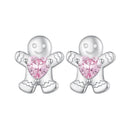925 Sterling Silver Earrings with Pavé Setting CZ - 10x9mm for Women-1
