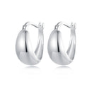 925 Sterling Silver White Gold Plated Earrings for Women-2