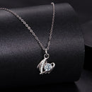 925 Sterling Silver Moissanite White Gold Plated Necklace for Women, Length 40+5cm-3