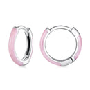 925 Sterling Silver Enamel Oxidized Earrings for Women-3