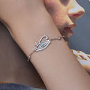 925 Sterling Silver Pavé Setting CZ & Translucent Opal Bracelet 160+50mm for Women-6