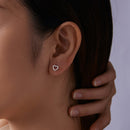 925 Sterling Silver Moissanite 0.10 Carat Earrings for Women-8