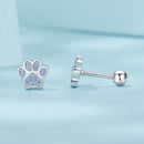 925 Sterling Silver Nano Opal Stone Earrings 6mm-5