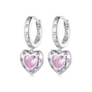 925 Sterling Silver Pavé Setting CZ Earrings for Women-2