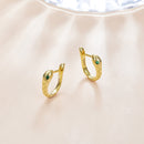 925 Sterling Silver Plated Platinum CZ Earrings for Women-7