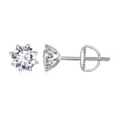 S925 Silver 0.5 Carat Moissanite Earrings 6.0mm for Women-2