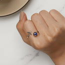 925 Silver 1.8mm Lapis Lazuli Ring-7