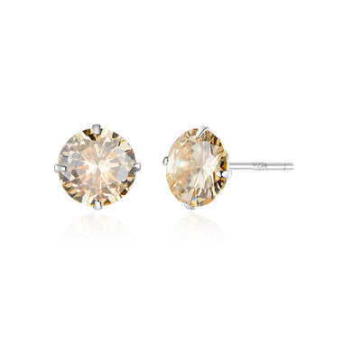 925 Sterling Silver Earrings with Pavé Setting CZ - 0