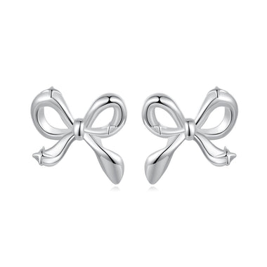 925 Sterling Silver Plated White Gold Earrings