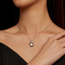 925 Sterling Silver Necklace with 1 Carat Moissanite - 400mm Length for Women-7