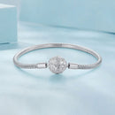 925 Sterling Silver White Gold Plated 17cm CZ Pavé Bracelet for Women-4
