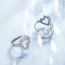 925 Sterling Silver Blue Pavé Setting CZ Earrings 12x8mm for Women-6