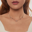 925 Sterling Silver Opal Pendant Necklace for Women - 40+5cm Adjustable Length-7