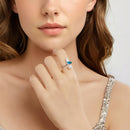925 Sterling Silver Enamel White Gold Plated Fishtail Ring with Quality Shell Pearl for Women-6