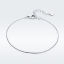 925 Sterling Silver Adjustable Platinum Plated Bracelet for Women-4