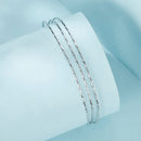 925 Sterling Silver White Gold Plated Bracelet for Women-5