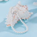 925 Sterling Silver Adjustable White Gold Plated Bracelet with Synthetic Pearl for Women-4