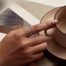 925 Sterling Silver Oxidized 2.8mm Band Ring Size 6.0 for Women-6