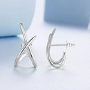 925 Sterling Silver Oxidized Silver Earrings-7