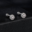 925 Sterling Silver 3mm Moissanite Earrings for Women-4
