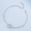 925 Sterling Silver Pavé Setting CZ & Translucent Opal Bracelet 160+50mm for Women-4