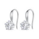 925 Sterling Silver Earrings with Pave Setting CZ 12*5mm for Women-1