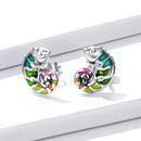 S925 Sterling Silver Enamel Earrings for Women-2