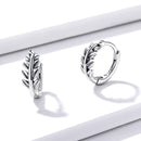 S925 Oxidized Silver Earrings 1.2*0.5cm for Women-3