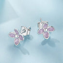 925 Sterling Silver Earrings with Enamel Process for Women-3