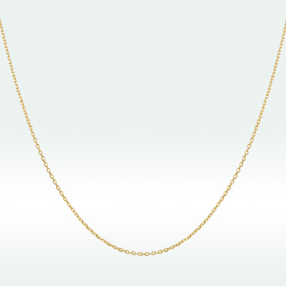 925 Sterling Silver Gold Plated 40cm Necklace for Women