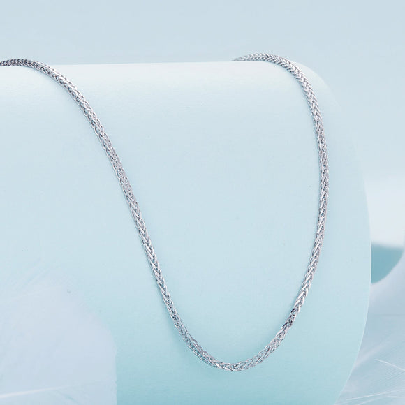 925 Sterling Silver Platinum Plated 45cm Chain Length Necklace for Women