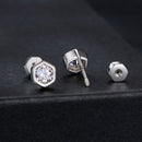 925 Sterling Silver 0.3 Carat Moissanite Earrings for Women-3