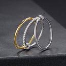 925 Sterling Silver Moissanite Ring 0.005ct Size 6 for Women-2