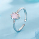 925 Sterling Silver & Synthetic Opal Pendant 0.9x0.7cm for Women-2