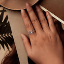 925 Sterling Silver Heart-shaped CZ Ring for Women-5
