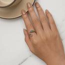 925 Sterling Silver Enamel Process Pavé Setting CZ Ring for Women-7