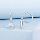 925 Sterling Silver Transparent Glass Earrings for Women-3