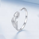 925 Sterling Silver Plated White Gold 0.18cm Rings for Women-3