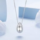 925 Sterling Silver White Gold Plated Necklace 40+5cm Length for Women-3