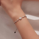 925 Sterling Silver Adjustable Moissanite & Natural Pearl Bracelet for Women-7