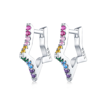 925 Sterling Silver Earrings with Pavé Setting CZ for Women - 0