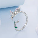 925 Sterling Silver Ring with Enamel and Oxidized Finish in Style E for Women-2
