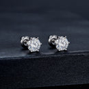 925 Sterling Silver Moissanite Earrings for Women-3