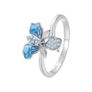 925 Sterling Silver Opal Enamel Ring for Women-3