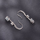925 Sterling Silver Moissanite 1.00 Carat Earrings for Women-5